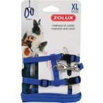 Zolux Postroj a vodítko pro králíka XL modré – Zboží Dáma