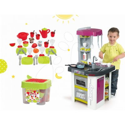 Smoby set kuchyňka Tefal Studio BBQ a Écoiffier jídelní sada 311027-24