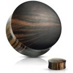 Šperky4U plug do ucha Ebony wood PL01266-08 – Zboží Dáma