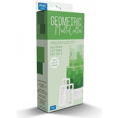 Sada vykrajovátek 3kusy Geometric - čtverec 20,5x10 cm - PME - PME – Hledejceny.cz
