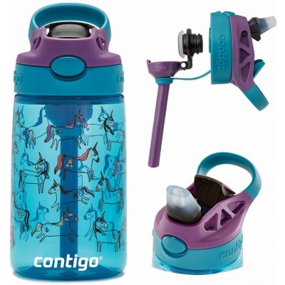 Contigo Jessie azurová s jednorožci 420 ml – Sleviste.cz