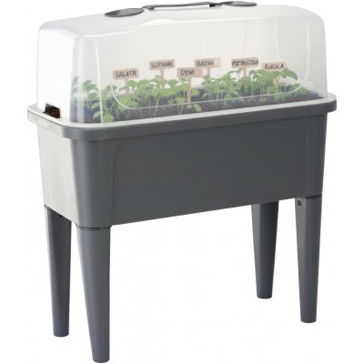 Garden Line SKLENÍKOVÝ STŮL S PŘEKRÝVKOU 76 x 38 x 83 CM ANTRACIT 3982 – Hledejceny.cz