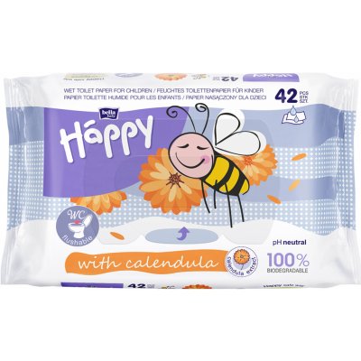 Bella Happy dětský vlhčený toaletní papír s měsíčkem 42 ks – Zboží Mobilmania