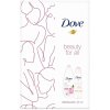 Kosmetická sada Dove Relaxing Care sprchový gel Renewing 250 ml + antiperspirant sprej Powder Soft 150 ml dárková sada