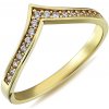 Prsteny Lillian Vassago Elegantní zlatý prsten se zirkony LLV98 GR071Y