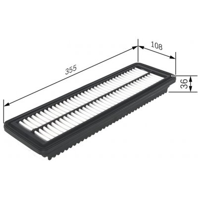 Vzduchový filtr BOSCH F 026 400 455 – Hledejceny.cz