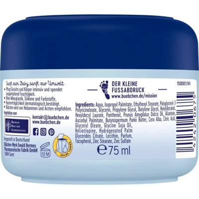 Bübchen Baby krém pro citlivou pokožku 75ml – Zboží Dáma