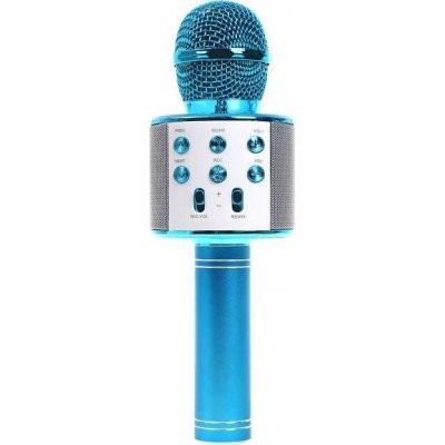 Karaoke Bluetooth reproduktor 5W 2x bezdrátový mikrofon růžový – Zbozi.Blesk.cz