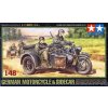 Sběratelský model Tamiya 32578 German bike & sidecar 1:48 1:48