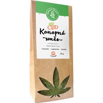 Zelená země CBD Konopný čaj list a květ BIO 40 g – Zboží Mobilmania