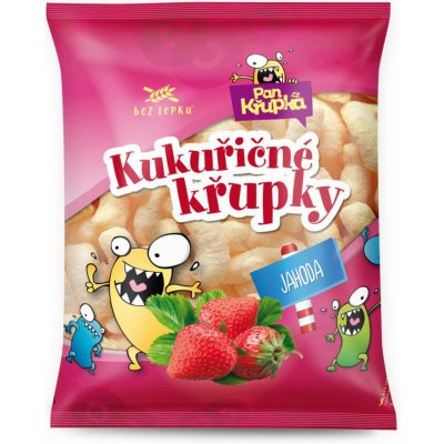 Rej Křupky kukuřičné jahodové 90 g – Zbozi.Blesk.cz