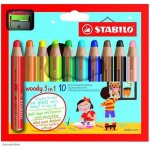 Stabilo 880/10-2 Woody plus ořezávátko 10 ks – Zboží Dáma