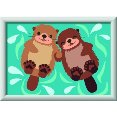 RAVENSBURGER Malování podle čísel Vydří souznění 13 x 18 cm – Sleviste.cz