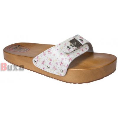 Buxa dřeváky pro fit postavu CE1 růžové květy – Hledejceny.cz