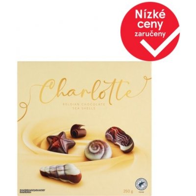 Charlotte Kolekce bonbónů z mléčné, bílé a hořké čokolády s lískooříškovou náplní 250 g