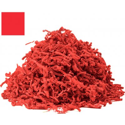 Červená korálová papírová výplň do krabic Fancypack Hmotnost: 5kg, Typ výplně: Stlačená verze – Hledejceny.cz