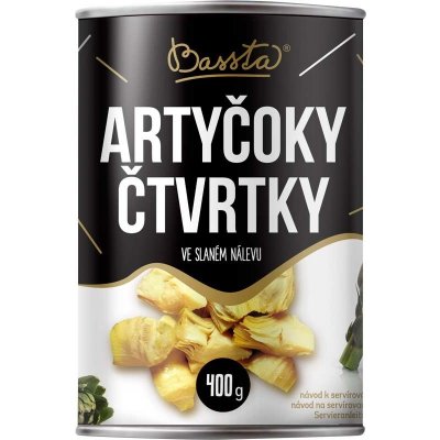 Bassta artyčoky čtvrtky ve slaném nálevu 400 g – Sleviste.cz