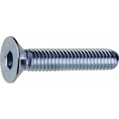 Metrický šroub zapuštěná hlava M4x20 Imbus, pevnost 10,9, zinek bílý, 25ks – Hledejceny.cz