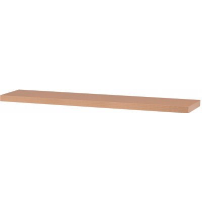 Autronic Polička nástěnná 120 cm, MDF, 3D dekor přírodní buk P-002 BUK