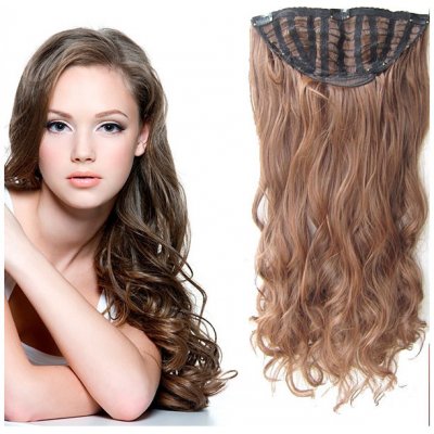 Girlshow Clip in pás vlasů - Jessica 60 cm vlnitý - odstín M4/30 – Zboží Mobilmania