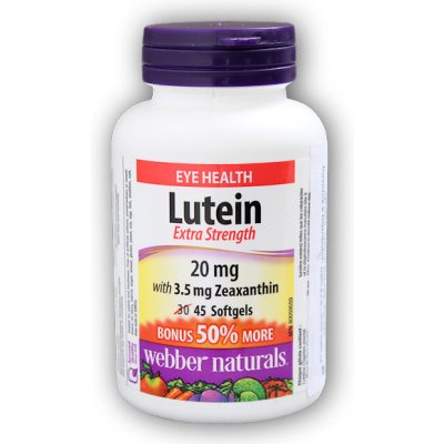 Webber Naturals Lutein 20 mg 45 kapslí – Hledejceny.cz