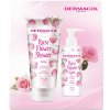 Kosmetická sada Dermacol Rose Flower - Růže opojný sprchový krém 200 ml + hydratační krém na ruce 150 ml, kosmetická sada pro ženy