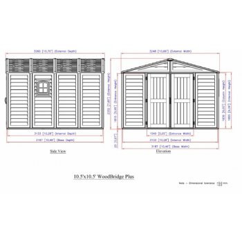 Duramax WoodBridge Plus 10m2 + podlahová konstrukce 10x10´ 40224