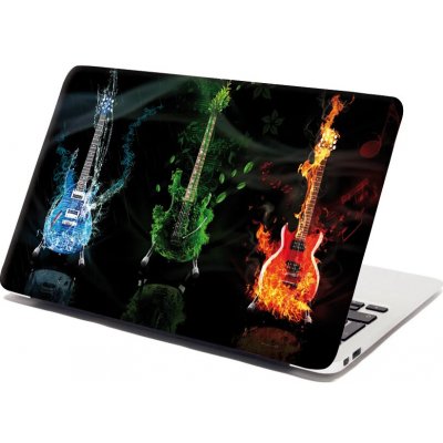 Sablio Samolepka na notebook Kytary - 29x20 cm – Zboží Živě