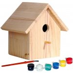Dobar Dřevěná ptačí budka k dozdobení 17,5 x 15,5 x 20,5 cm – Sleviste.cz