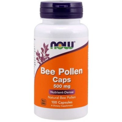Now Foods Včelí Pyl Bee Pollen 500 mg 100 kapslí