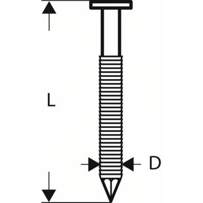 Hřebíky s kulatou hlavou v pásu SN21RK 75RG - 2,8 mm, 75 mm, verzinkt, gerillt 3000 ks Bosch Accessories 2608200037 Rozměry (d x š) 75 mm x 2.8 mm – Zbozi.Blesk.cz