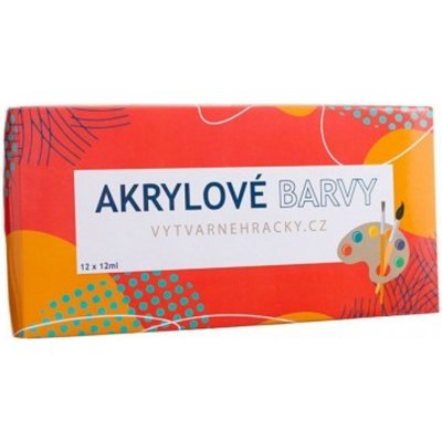 Creatoys akrylové barvy 12ks – Zbozi.Blesk.cz