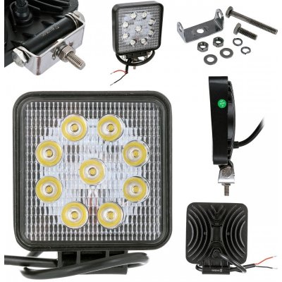 LED pracovní lampa 27W 12V 24V 2100Lm 9-LED FOCUS LIGHT | Zboží Auto