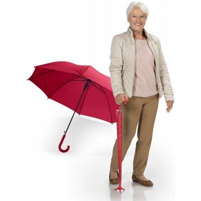 Die moderne Hausfrau Samostatně stojící deštník s odkapávačem, červený – Hledejceny.cz