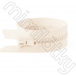 Zip kostěný dělitelný VISLON® krémová 60 cm YKK – Sleviste.cz