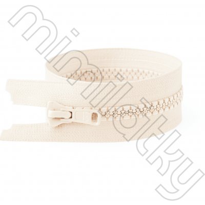Zip kostěný dělitelný VISLON® krémová 60 cm YKK – Sleviste.cz