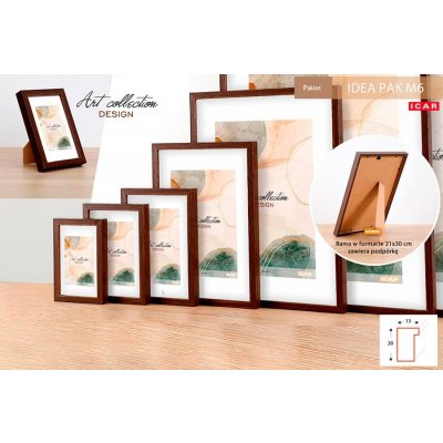 Fotorámeček 40x60 Idea tmavě hnědý – Zboží Živě