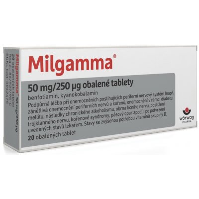 MILGAMMA POR 50MG/250MCG TBL OBD 20 – Hledejceny.cz