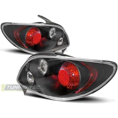 Peugeot 206 10.1998+ zadní lampy black – Hledejceny.cz
