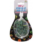 Teddies Kuličky cvrnkací skleněné různé velikosti v síťce na kartě 10,5x19cm – Zboží Dáma