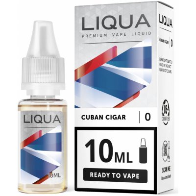 Ritchy Liqua Cuban cigar 10 ml 0 mg – Hledejceny.cz