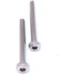 Šroub do kovu s půlkulatou hlavou a TORX drážkou, DIN 7985, nerez A2 M3 x 8, balení 500 ks – Hledejceny.cz