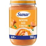 Sunar Batátová kaše s krůtou 190 g – Zboží Dáma