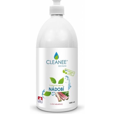 CLEANEE ECO Home Hygienický gel na nádobí s vůní rebarbory 1 l – Sleviste.cz