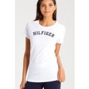 Dámské tričko Tommy Hilfiger cotton Iconic Logo SS Tee Print UW0UW00091-100 white