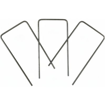 GTEX Ocelové kotvící skoby do země U-POL 15×7,5×15 cm × 3,5mm – balení 50 ks – Zbozi.Blesk.cz