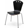 Jídelní židle AJ Produkty Orlando černá / hliníkový lak