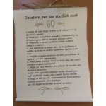 Bene Pergamen desatero Sex starších po 60 – Zboží Mobilmania