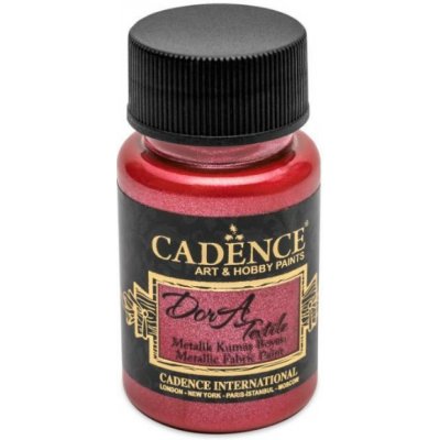Cadence Boya Barva na textil Dora Textile metalická červená 50 ml – Hledejceny.cz