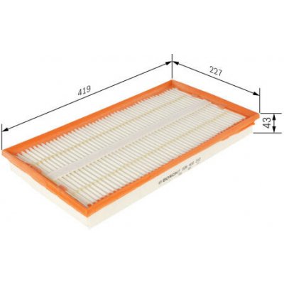 Vzduchový filtr BOSCH F 026 400 312 – Hledejceny.cz